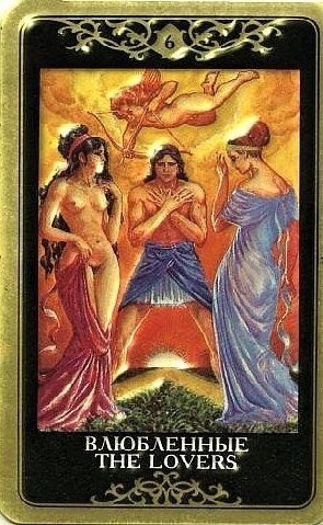 The The Lovers tarot card