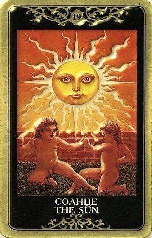 The The Sun tarot card
