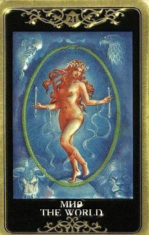 The The World tarot card